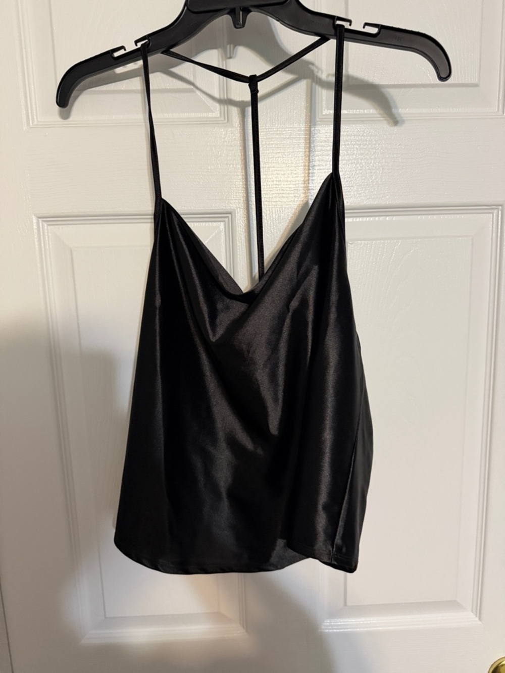 wild fable Black Satin Cowl Neck Camisole
